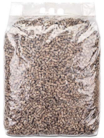Ruemar Miscanthus Pellets Einstreu 10 kg Miscanthuspellets Einstreu Miscanthus Tier Streu Pellet Großtier Kleintier Pferde Stall Box Paddock