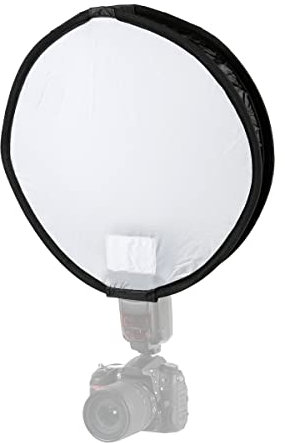 ayex Leichte Faltbare Blitz-Softbox Diffusor für Systemblitze Durchmesser: 40cm Ø Kompatibel mit Allen Systemblitzen Leicht & Praktisch Inkl. Tragetasche