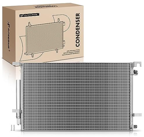 A-Premium Air Conditioning A/C Condenser Compatible with Ford Mustang 2015-2023 3.7L 5.0L 5.2L