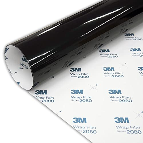 MOTOS 3M 2080 Schwarz Glanzend Autofolie Car Wrapping Folie G12 152X110