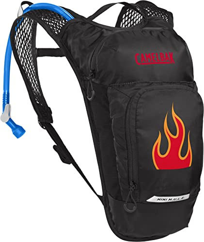 Camelbak Mini M.U.L.E. Barnryggsäck dryckesryggsäck svart/flammor