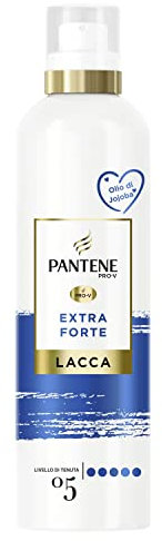 Pantene Pro-V Lacca Per Capelli, Extra Forte, Con Olio Di Jojoba, Termoprotettore, Fissa Il Tuo Look A Lungo Senza Effetto Cartone, Protegge Da Umidità E Raggi UV, 250ML