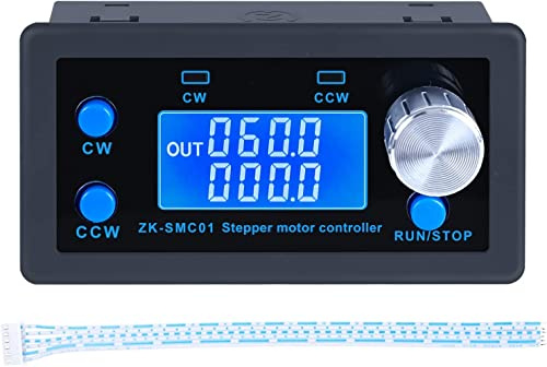DC 5-30V CNC Schrittmotor Controller, nema 42 57 1/128 Mikroschritt Auflösung Schrittmotorsteuerung, einstellbare Vorwärts- und Rückwärtsverzögerungszeit mit Display SPS-System