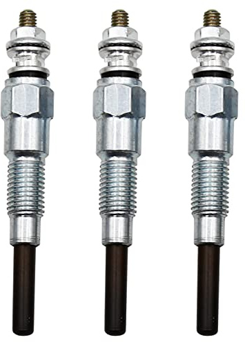 3PCS Glow Plug Replacement for Kubota D722 D902 D905 V1505 V1305 Z482 RTV900 RTV1100, Replacement for Tractor B1700D B1700E ZD326 ZD331, Replacement for Mower BX1800D, Replaces 16851-65510 16851-65512