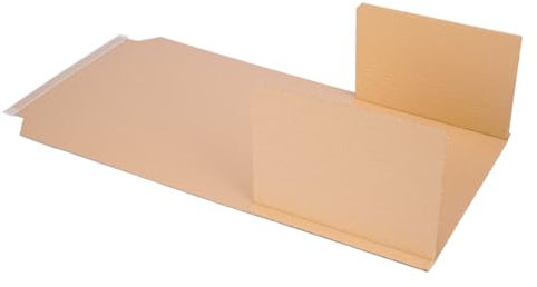 verpacking Buchverpackung 430 x 310 x 10-60 mm DIN A3 selbstklebend (Außenmaß 495 x 320 x 10-60 mm) Universal Wickelverpackung (100 Stück)