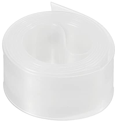 Rebower Calore Retraibile Tubo 2:1 Cavo Guaina Tubo Avvolgimento, [per Elettrico Isolamento Protezione] - 15mm Diametro/25mm Piatto Larghezza/1m/Trasparente