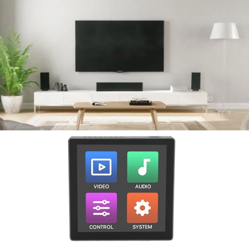 4in Smart Wall Switch Panel for Home, 4 Core In Wall Smart Panel, Smart Home Touchscreen Control with 4GB RAM 32GB ROM, for Android 11 (UK Plug 100‑240V)