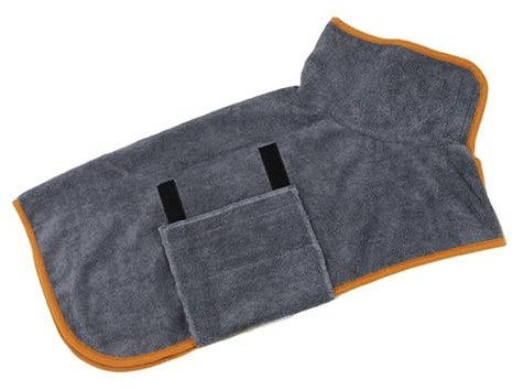 COLLBATH Hundebademantel Aus Atmungsaktive Und Saugfähige Hundebadehose Für Kleine Und Große Hunde Nach Dem Baden Oder Schwimmen Hält Warm Und Bequem