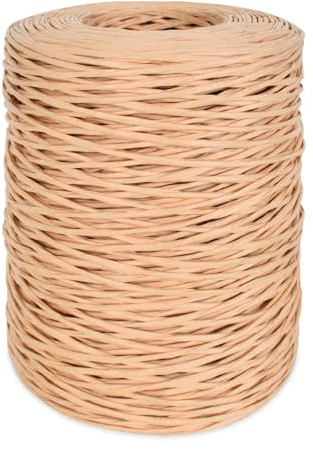 Paper Covered Wire,200m 2mm Natural Papers Wires Paper Wrap Wires Ccowhide Color for Flower Arrangement Corolla Christmas Wreath Making Wedding Decoration DIY Process Wire