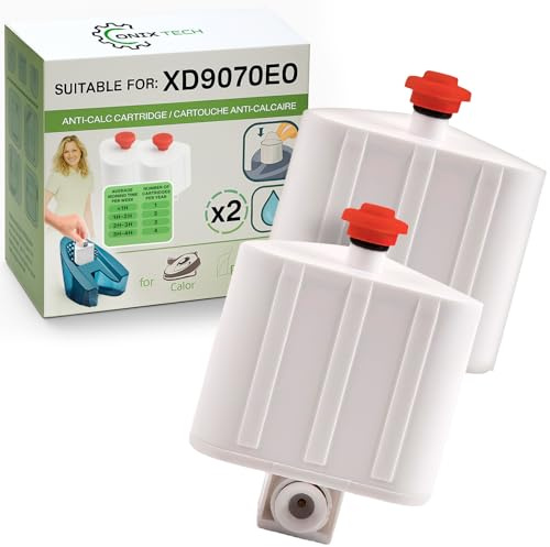 2 Pièces Cartouche Anti Calcaire pour Centrale Vapeur XD9070E0 pour Tefal | pour Rowenta pour Calor Séries Liberty - ONIX TECH