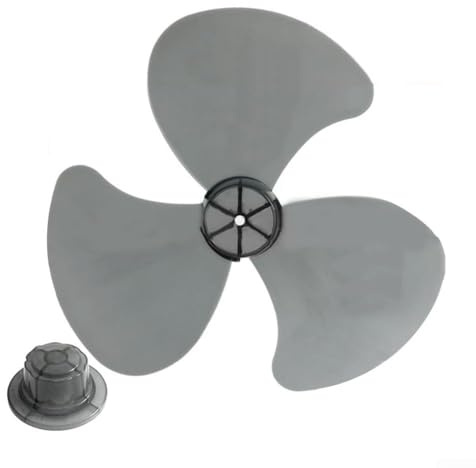 Pale de ventilateur à trois pales de rechange fiable de 40 cm avec couvercle d'écrou de protection (noir)