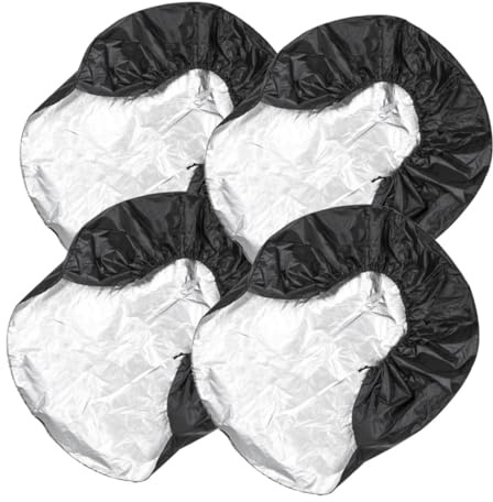 Hemobllo Fundas para Neumáticos para Autocaravanas y Remolques 4 Piezas Tamaño l 29-32 Pulgadas Tela Oxford Resistente Protección contra Lluvia y Sol Uso Camping y Viaje