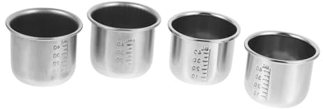 Mikinona 4 Pezzi Bicchieri Dosatori in Acciaio Inossidabile Graduazioni Chiare Resistenti Acidi e Alcali Strumento Spesso per Dosaggio Farmaci Facili da e Usare