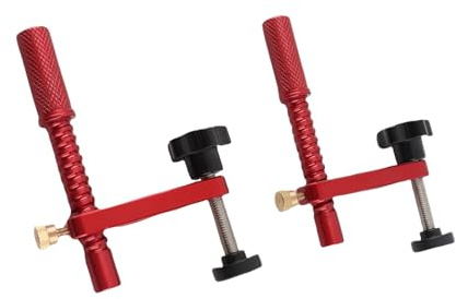 Headerbs Ensemble de Pinces à Trous pour Chien de 20 Mm, Pinces à Bois en Alliage d'aluminium Rouge pour Coussinets de Protection, Accessoires pour Trous pour Chiens, Outils à Main, MFT