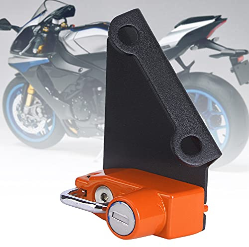 aqxreight Cerradura Antirrobo para Casco de Motocicleta en el Lado Izquierdo Se Adapta a YZF R1m R1s R6 La Cerradura Generosa, No Segura para Motocicletas, Firme, de Alta Resistencia, Utiliza Casco