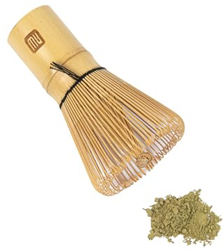 Restaurantware Dojo 2.3 Inch x 4.1 Inch Matcha Whisk 1 Durable Matcha Brush - For Traditional Tea Ceremonies Heat-Resistant Natural Bamboo Matcha Stirrer Sustainable