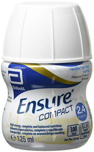 Ensure Compact, nutritional supplement drink, vanilla flavour, contains protein, vitamins and minerals (24 x 125ml bottles)