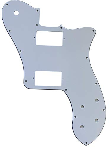Passend für US Fender 72 Tele Standard Humbucker Style Gitarren-Schlagbrett (3-lagig, weiß)