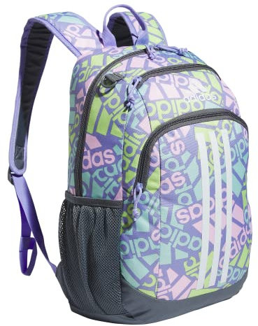 adidas Back to School Creator Zaino Ragazze Borsa, Adi Multi Collage Viola Chiaro/Onix Grigio/Bianco, Taglia Unica Unisex-Adulto