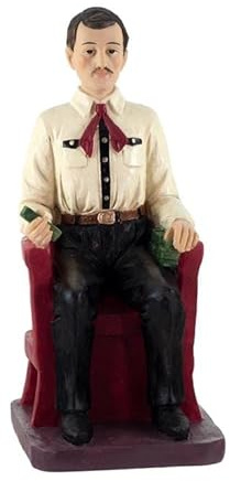 DRW Figura Jesus Malverde Resina Pintado a Mano 20 cm