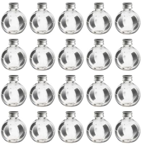 Bottiglie Decorative Rotonde 150ml Pet Trasparente 20 Pezzi