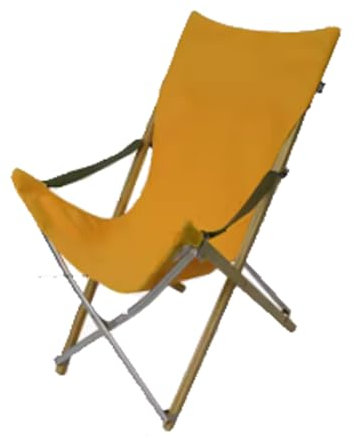 GONGGUJ Klappbare Butterfly-Stühle für den Außenbereich, hohe Rückenlehne, Familien-Picknick, Outdoor-Angeln, tragbarer Anglerstuhl, leicht (gelb)