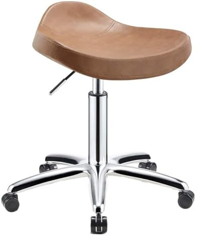 QZQJUILU Rollhocker, Drehhocker, Stuhl, Rollstuhl, Zeichenstuhl, Massagestuhl, Spa-Hocker, höhenverstellbar, Drehhocker
