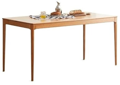 Tavoli da Cucina Tavolo da pranzo in legno massello, tavolo rettangolare in di ciliegio lusso leggero, moderno e semplice for la casa, tavolino salotto Tavolo per la Colazione(1500*750*750mm)
