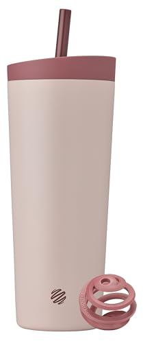 BlenderBottle Tumbler 2-in-1 Stainless Steel Shaker Cup 24 oz Sahara Sunset