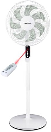 Belaco Pedestal fan 16 Oscillating Free Stand Fan Floor fan, 8 Hours Timer, Remote Control 45W adjustable height BSF-16N