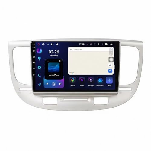 Carplay Display für Kia Rio 2 2005-2011 Touch Display mit Navi, Bluetooth, GPS, WiFi, Am/Fm/RDS, Airplay, Super Link, GPS Navigation, 4 Kern 1G+16G