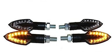 Citomerx 4x LED Mini Blinker VINCI mit E-Nummer für Motorrad, Quad, Roller