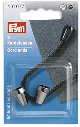Prym 416677 konisch gunmetal Kordelenden, Metall, 10 x 13 mm, PRYM_416677-1