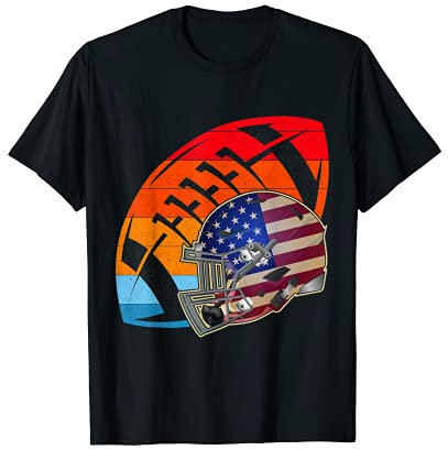 Retro American Football Helm T-Shirt