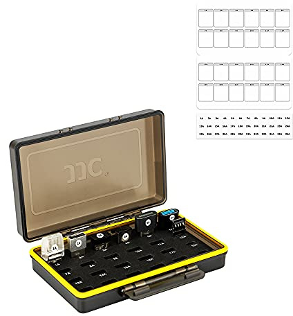 JJC Mini USB Flash Drive Case Organizer für 20 Typ-A und 4 USB-C Laufwerke