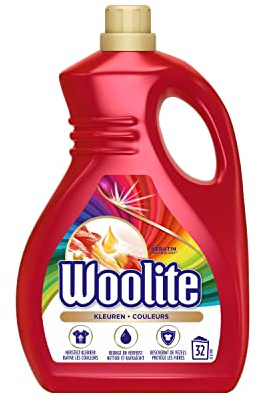 Woolite Flüssig Waschmittel für Farbiges - 1,9 Liter, Unparfümiert, Glutenfrei