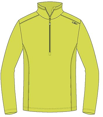 CMP Herren Sweat Softech Longsleeve | weiches Fleece, leichtes Tragegefühl, weich auf der Haut, für Schnee & Piste