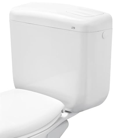 Cassetta di scarico monoblocco doppio pulsante bianca - 9lt