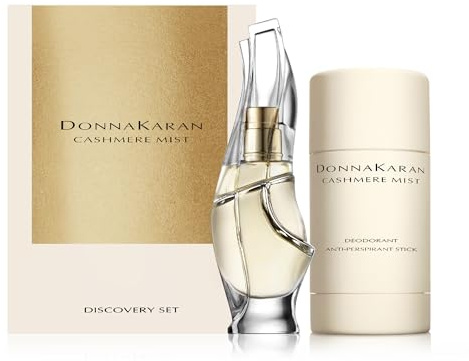Donna Karan Cashmere Mist Discovery Duo Set For Women - Eau de Parfum Mini Spray 0.5 Fl. Oz. & Anti-Perspirant Deodorant Stick, 1.7 Oz.