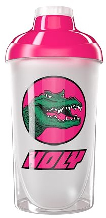 Holy Energy® New Animal Shaker Mixbecher 'Alligator' - Sport Trinkflasche für Booster, Hydration & Iced Tea - Shaker für Getränkepulver im Alligator Design