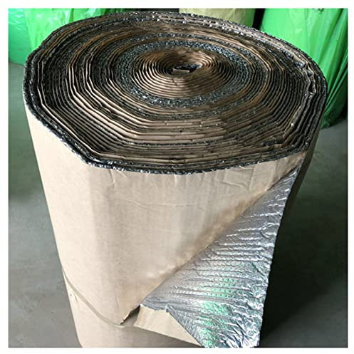 Isolant Thermique en Film Aluminisé Panneaux réflecteurs de radiateur isolants en Feuille à Bulles, Feuille d'isolation réfléchissant la Chaleur, épaisseur de 4 à 5 mm, matériau Isolant Auto-adhésif,