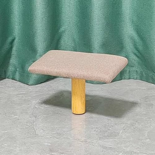 UPWONEC Einbeiner Meditationshocker, Sitting Halture Korrekturstuhl, Kniender Hocker, Massivholz-Zen-Korrekturhocker, Geknieter Hocker, Moderner Einbeiniger Hocker,Beige
