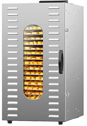Stainless Steel Food Dehydrator with LED Touch Panel - 20 Layers, 3 Fans, 360° Drying, Adjustable Timer & Temperature Control - Commercial Fruit Dehydrator Machine