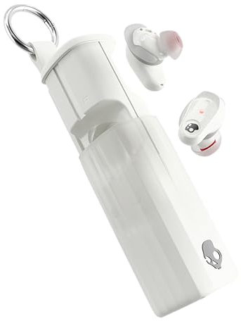 Skullcandy Method 360 ANC Wireless Earbuds, Sound by Bose, Bluetooth Headphones, Premium Noise Cancelling, Up to 40 Hrs Battery, Sweat and Water Resistant, Microphone for iPhone Android - Bone