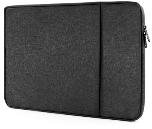 XRXYMQ Laptop Sleeve 15,6 Zoll Wasserdicht Schwarz für MacBook Acer Asus | Wasserdichte Laptop Hülle 15,6 Zoll, mit Fach, Schutz vor Kratzern und Stößen, kompatibel mit Laptops von Asus und Samsung