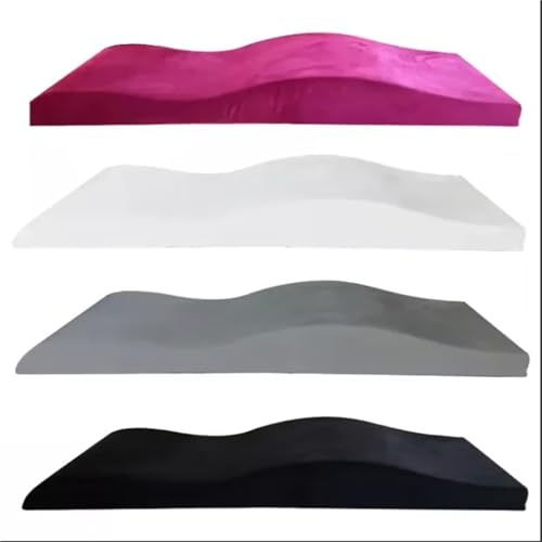 LUKYWANG Matelas Table De Massage Matelas Anatomique en Mousse ondulée for lit à Cils Coussin Massage(Black,180 60CM)
