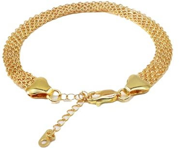 XRWilma | Luxury textured chain gold-plated bracelet – adjustable size, luxurious layering, perfect for Mother's Day, Valentine's Day and birthday gifts for moms, partners and loved ones