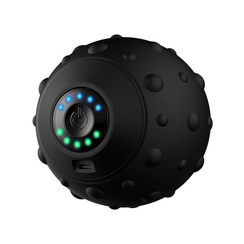 Bola de masaje de vibración, bola de rodillo eléctrica para fascia de cuerpo completo, masajeador de relajación muscular en casa, fitness, yoga, ejercicio, recuperación, balón de mano, recargable