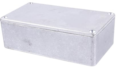 MUELODSIC Aluminium Gitarrenpedalgehäuse mit Glatter Oberfläche und Polierter Oberfläche Robustes Druckguss Stompbox Gehäuse für Selbstgemacht Gitarreneffekt Pedal