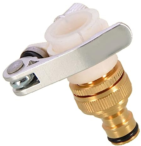Toyvian Adaptador de Latón para Grifo y Rápida y Resistente para Mangueras de Jardín Lavadora Lavabo y Baño Antileak y Duradero